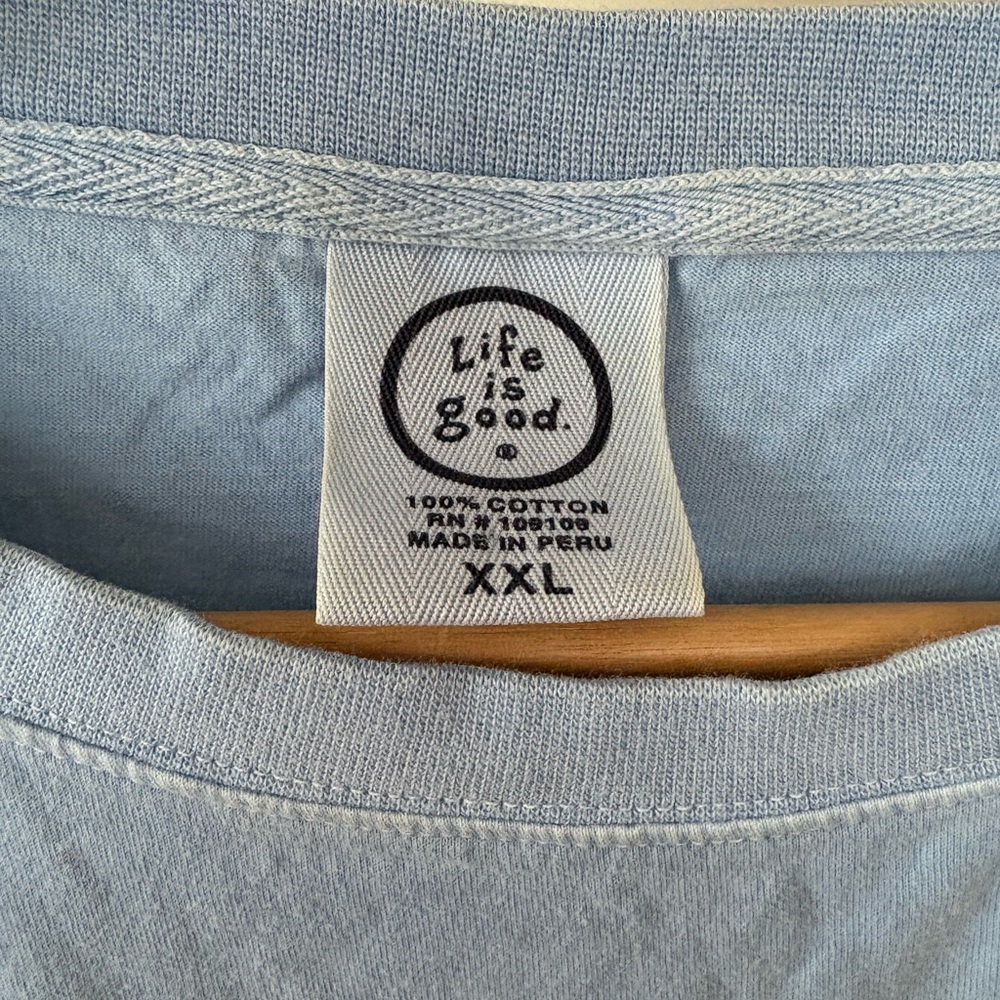 Life is Good Men's Blue Outer Banks T-Shirt size XXL - Picture 3 of 8